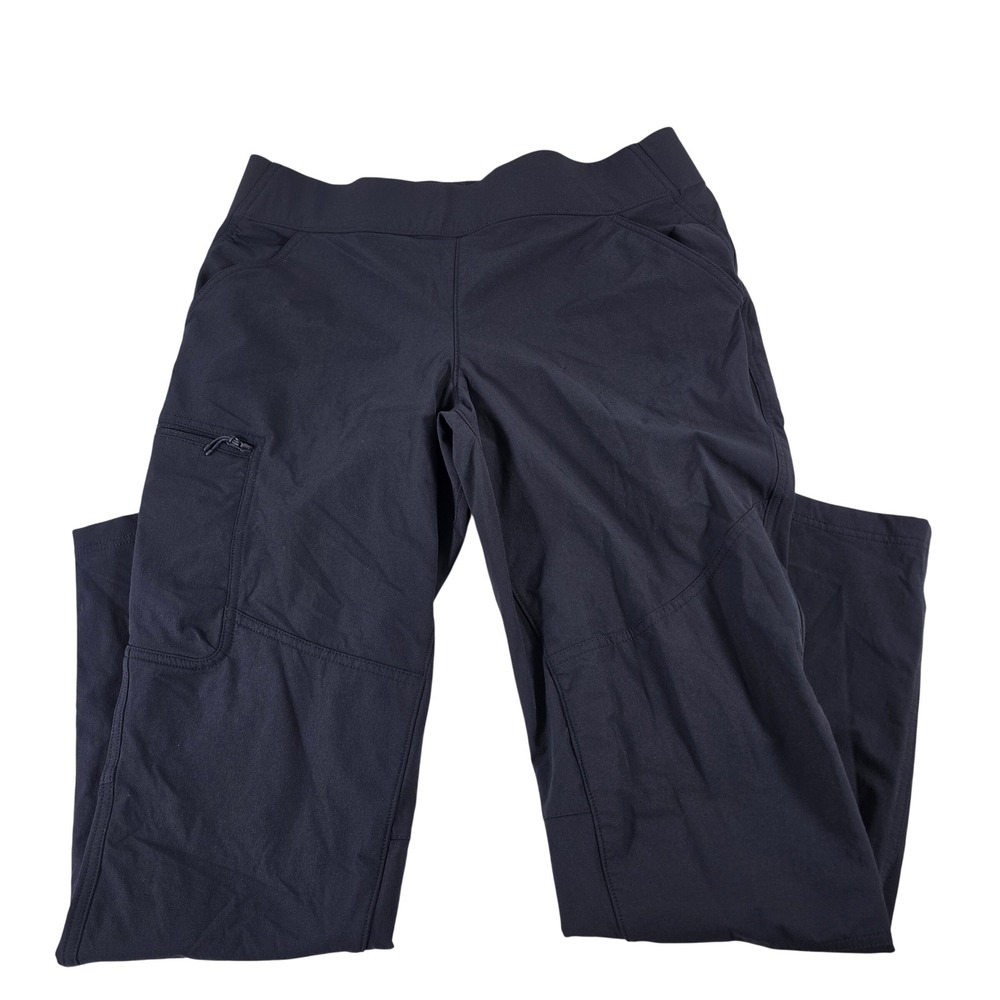 Duluth Trading Co Women No-Yank Flex Cargo Pants Navy Blue 12x31 72801